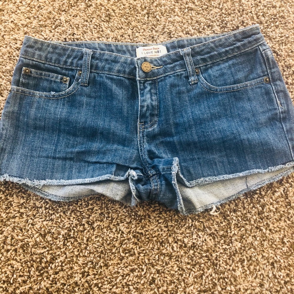 Dark blue jean shorts